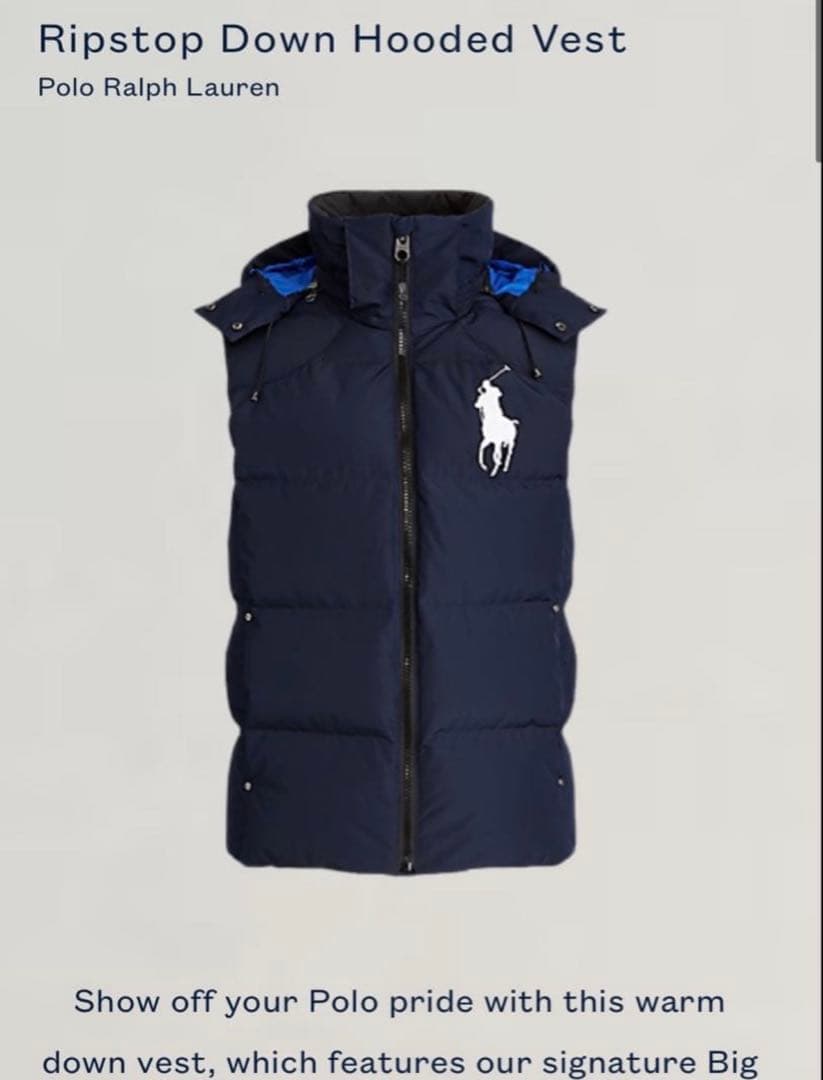 【即購入OK】Polo Ralph Lauren ダウンベスト