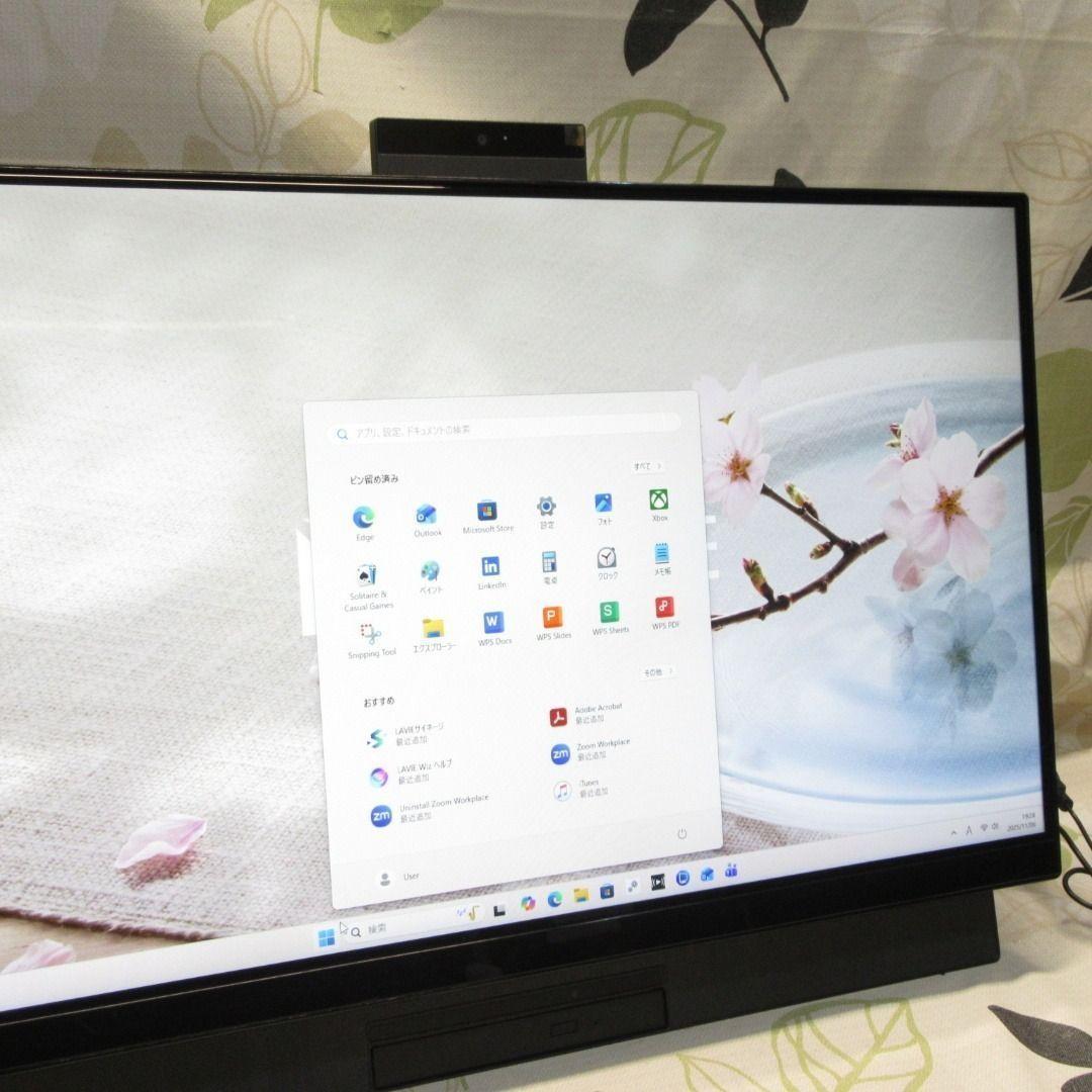 Win11公式対応8世代i7/メ16G/新品SSD+HDD/BD/地デジBSCS