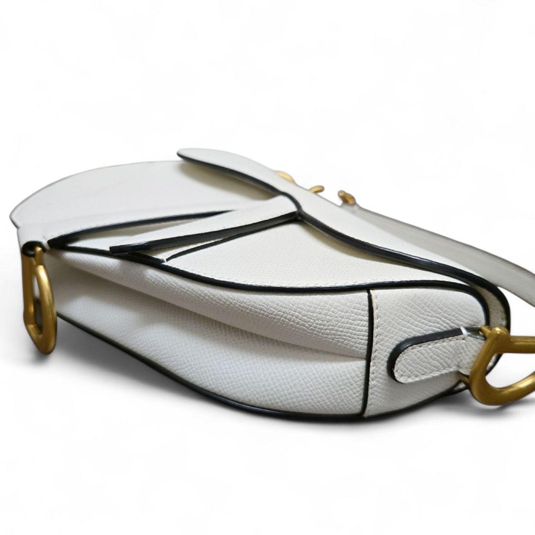 ほぼ未使用✨ディオール サドルバッグ ミニ ハンドバッグ ホワイト