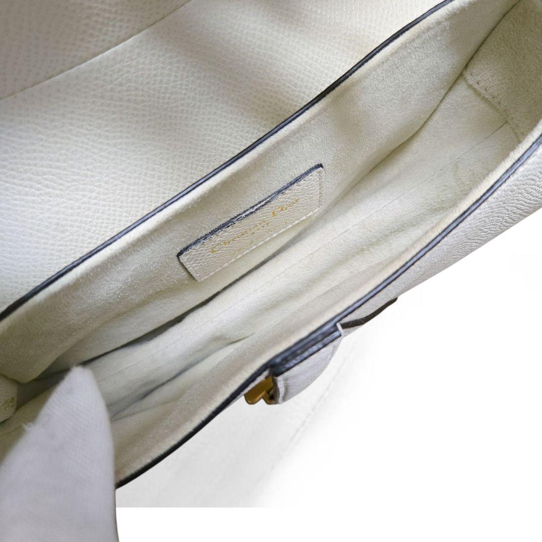 ほぼ未使用✨ディオール サドルバッグ ミニ ハンドバッグ ホワイト