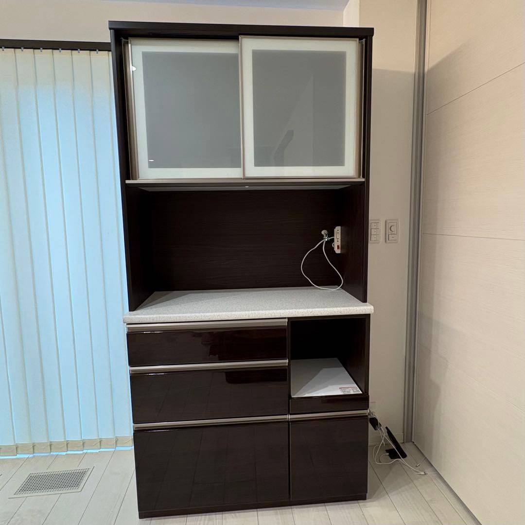 【送料込】キッチンボード 食器棚