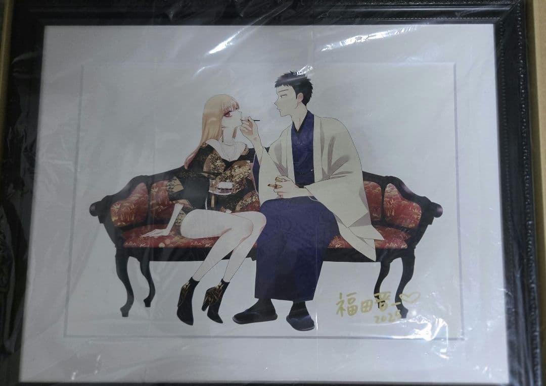 その着せ替え人形は恋をする展　複製原画　メインビジュアル　福田晋一直筆サイン入り