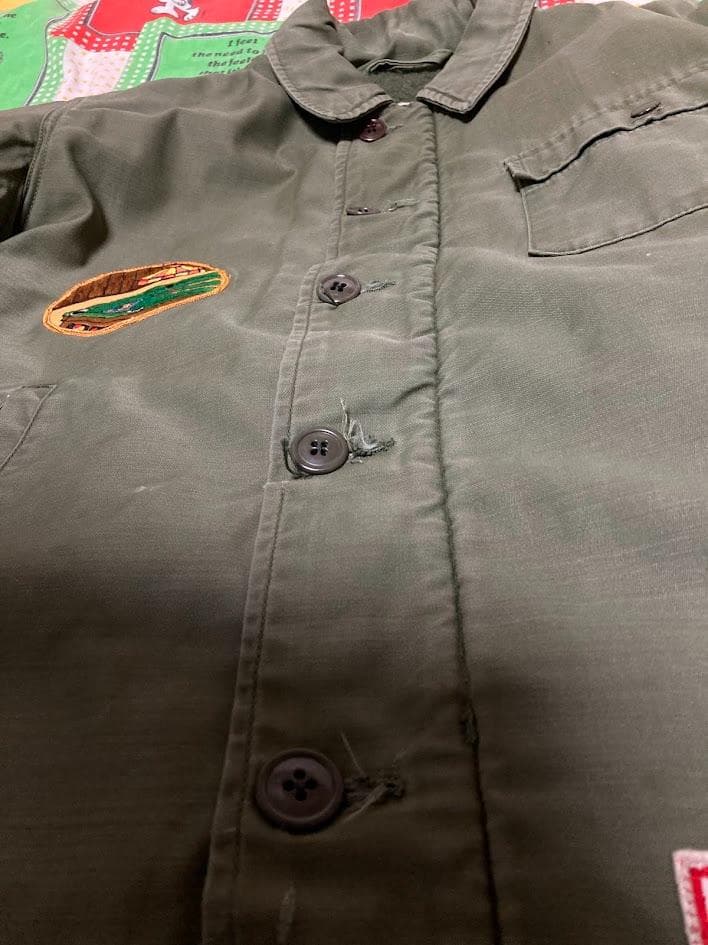 Masashius navy A-2 デッキジャケット コンマージッパー