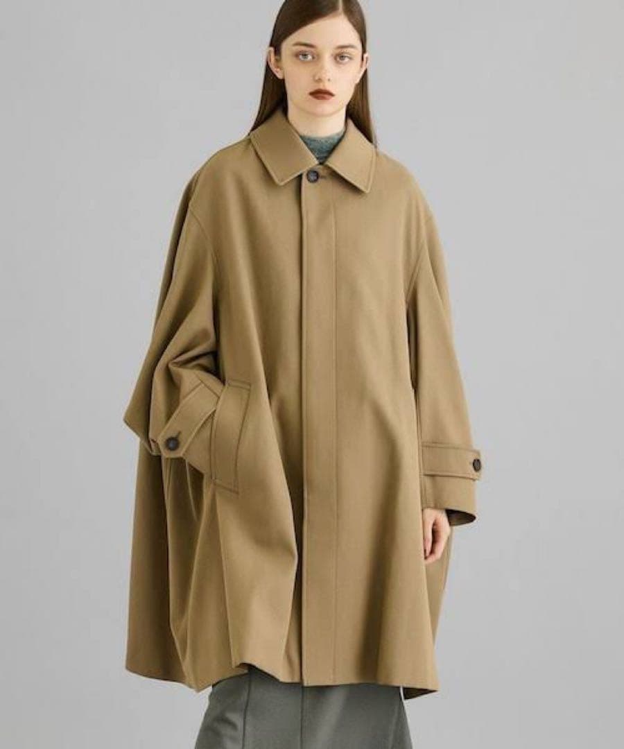 ビューティフルピープル＊ステンカラー　コットン　ポンチョ　美品