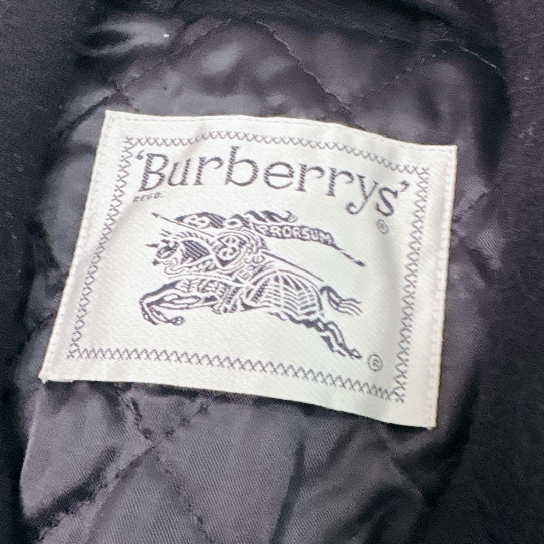 美品！ バーバリーズ 白タグ 紺 ピーコート M L相当 ウール ダブル
