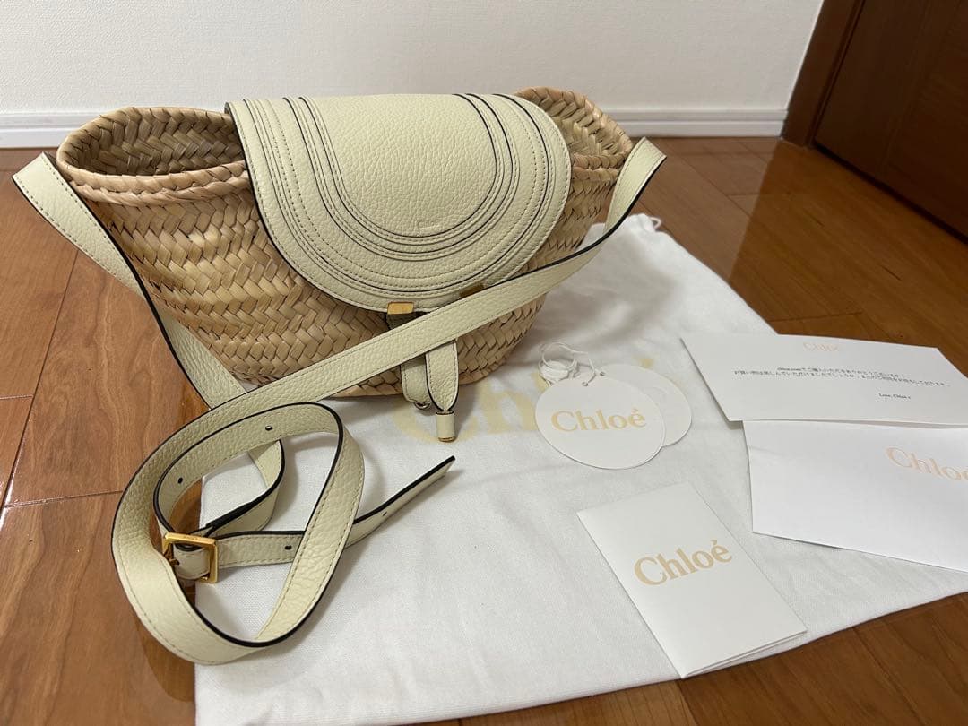 Chloé アイボリー かごバッグ