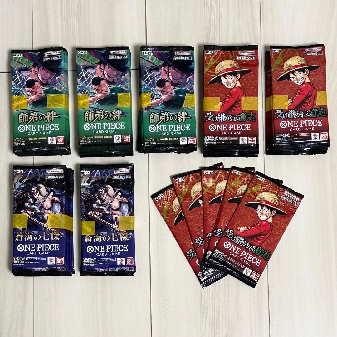 ワンピースカード　師弟の絆　受け継がれる意志　蒼海の七傑　未開封75パック