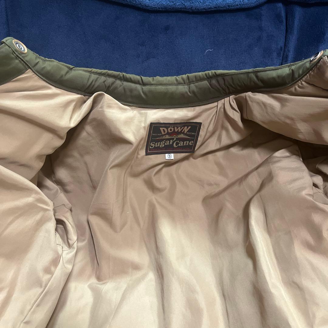 シュガーケーン レザーヨークダウンジャケット SUGAR CANE S ダウン