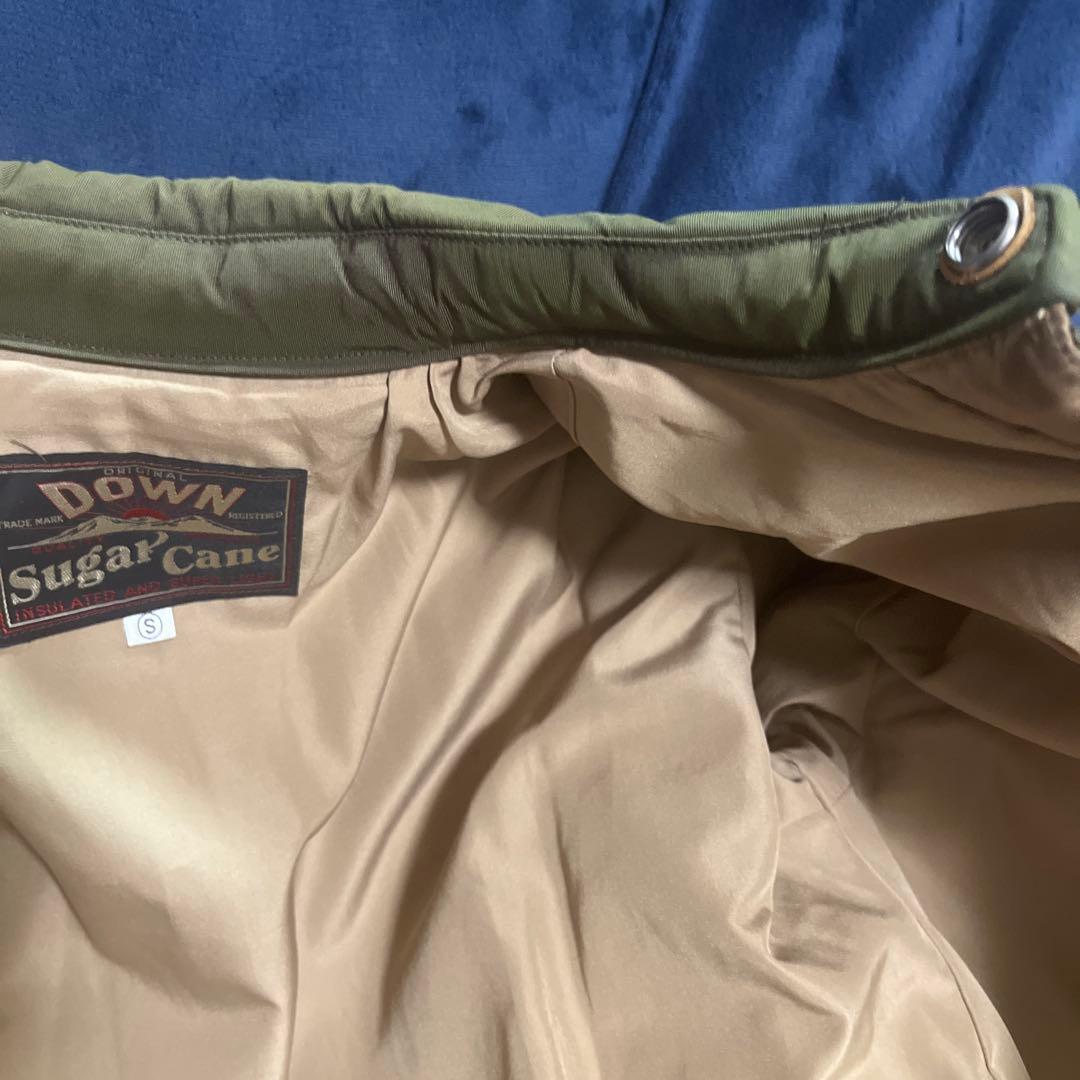 シュガーケーン レザーヨークダウンジャケット SUGAR CANE S ダウン