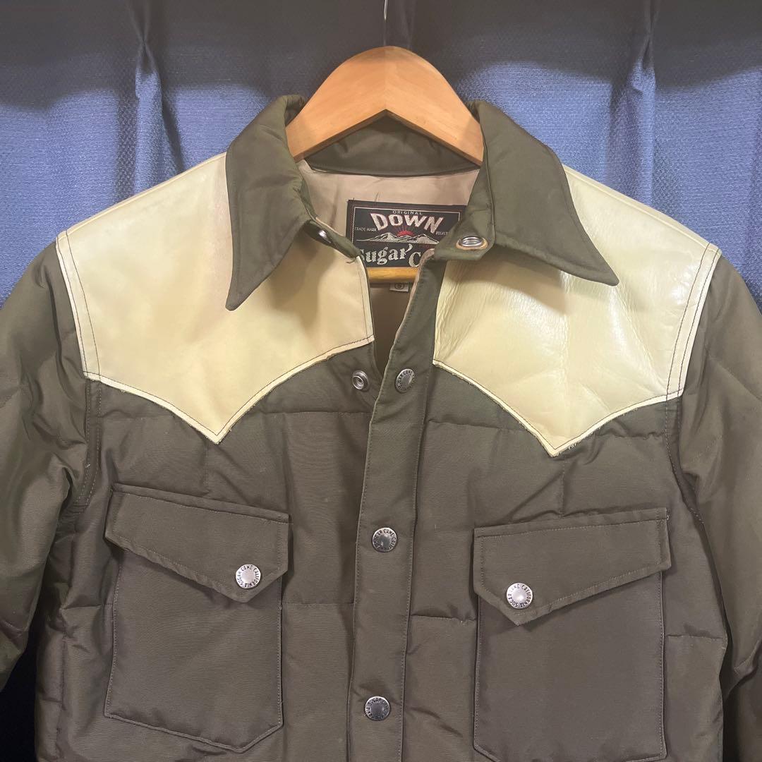 シュガーケーン レザーヨークダウンジャケット SUGAR CANE S ダウン