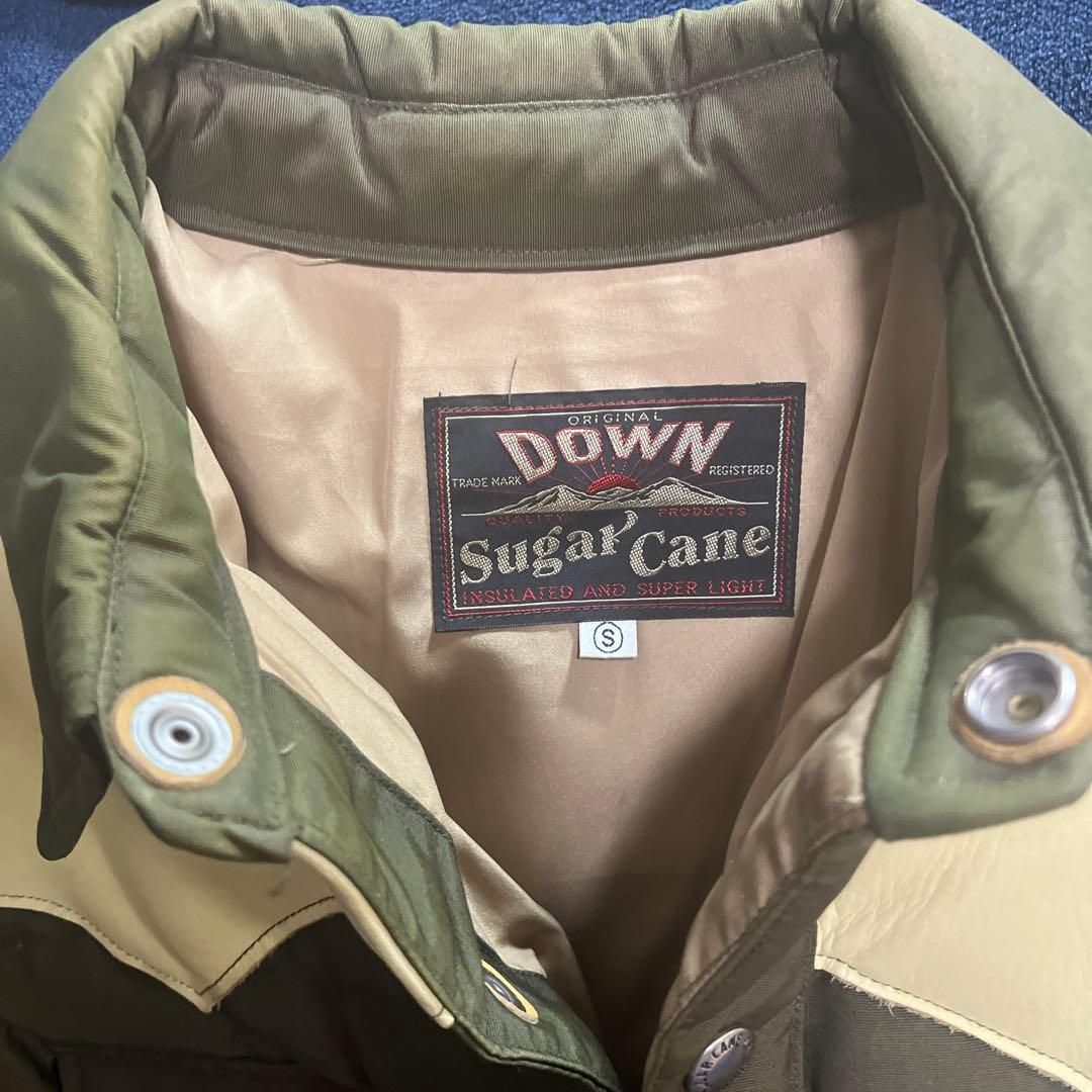 シュガーケーン レザーヨークダウンジャケット SUGAR CANE S ダウン