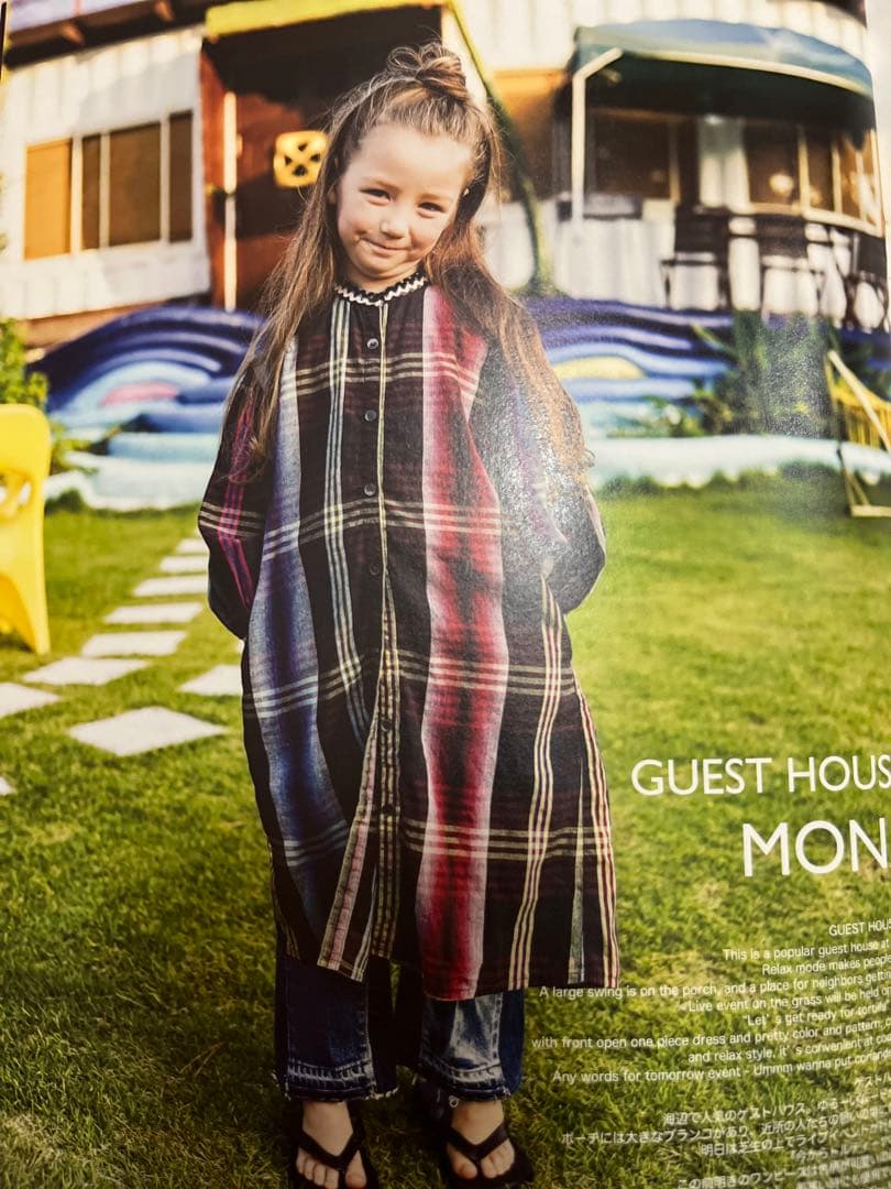 GO TO HOLLYWOOD 新品タグ付　マドラスチェック　ロングシャツ 01