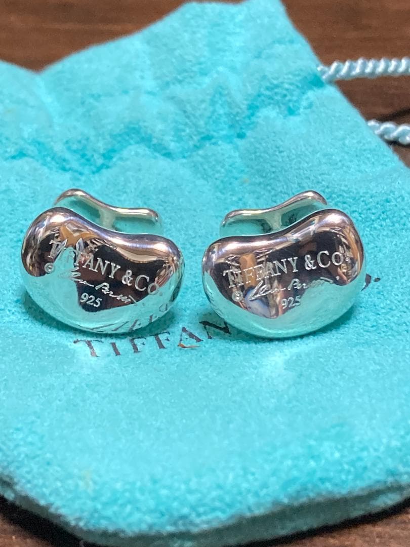 美品 ティファニー ビーンズ エルサペレッティ カフス シルバー 925