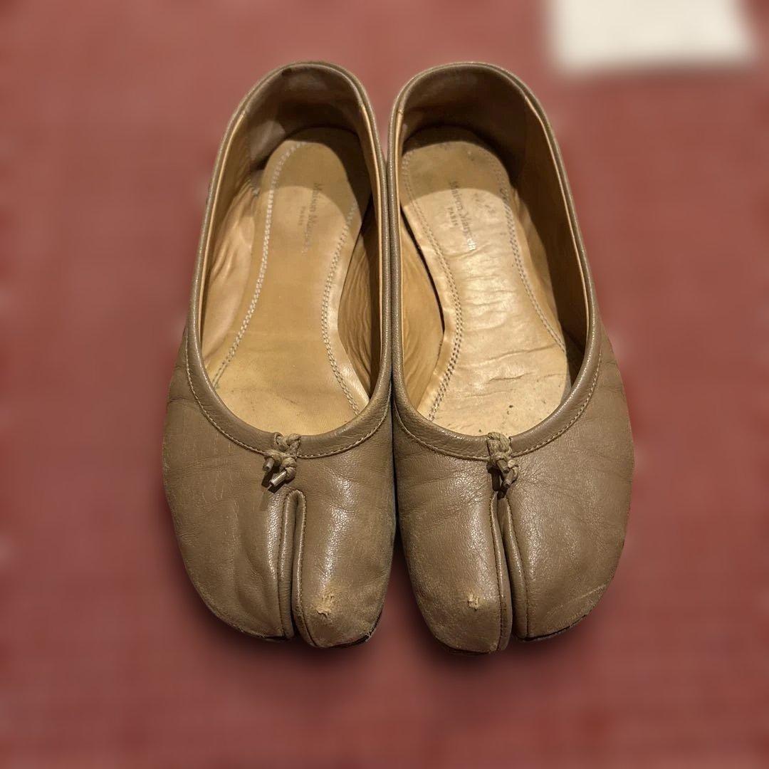 マルジェラ タビ バレエ 中古 ベージュ 37