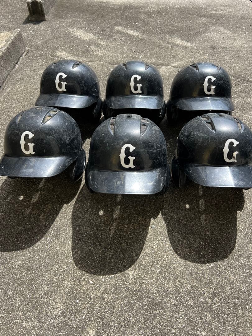 ZETT バッティングヘルメット 6個セット　黒　O1個　L3個　M2個