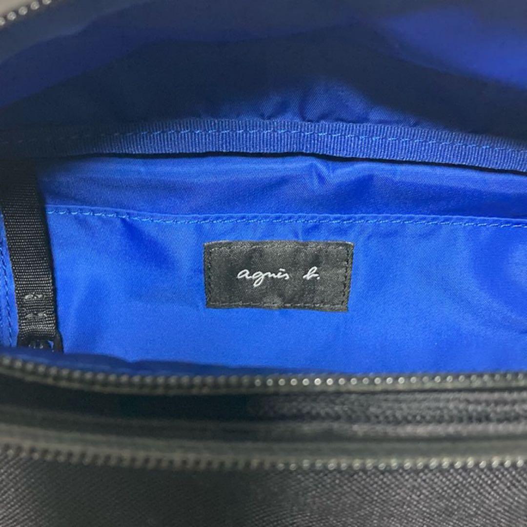 美品agnes.bアニエス　ボディバッグ　ウェストバッグ　ブラック