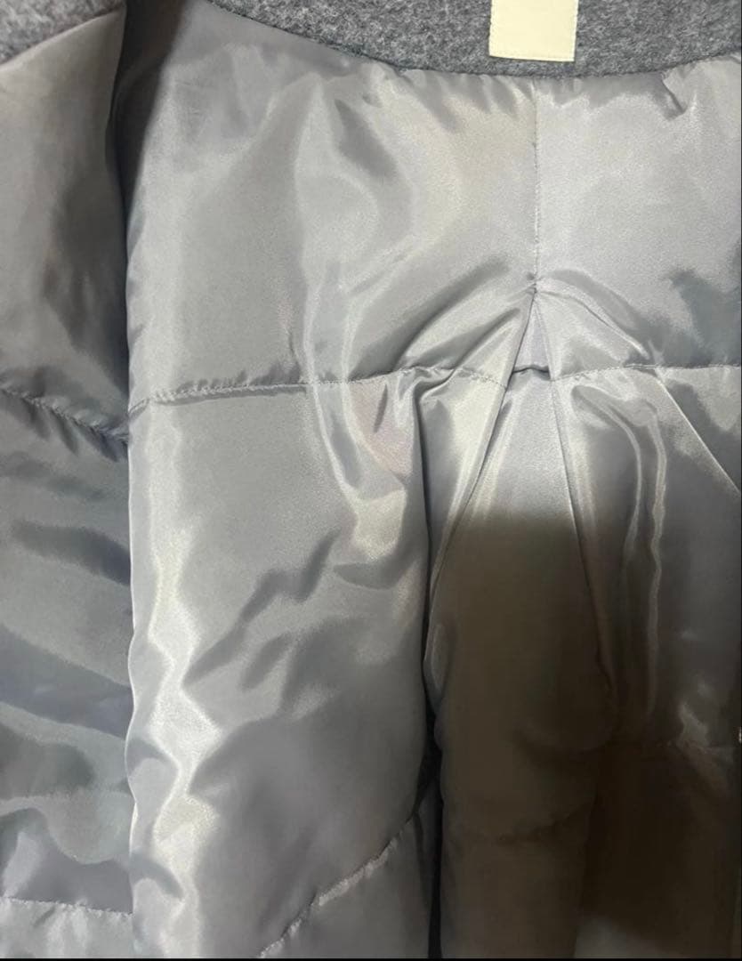 S様　ヌル　null. フラワースリーブ　ショート　ジャケット　グレー　コート