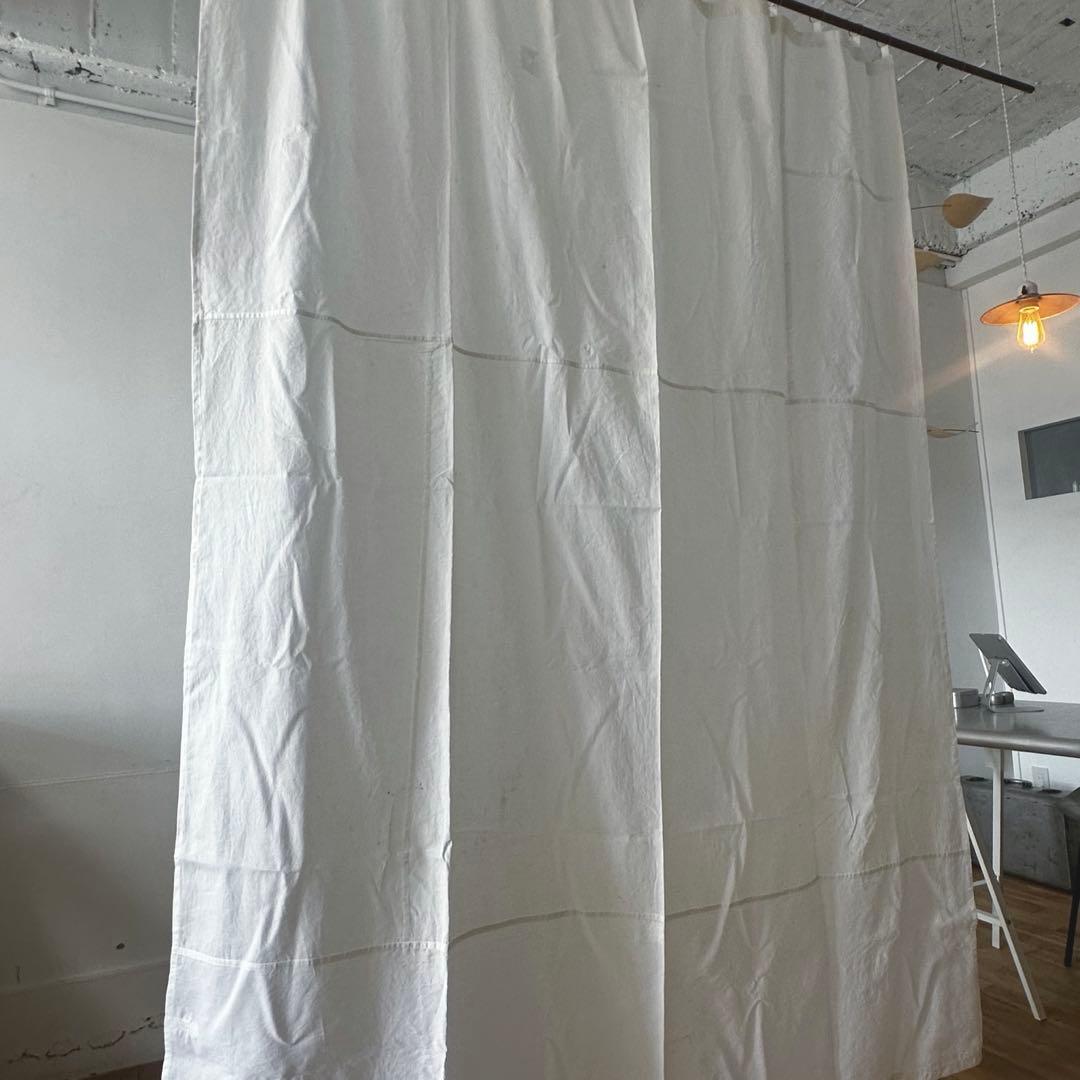 古道具/真鍮リングの大判古布カーテン