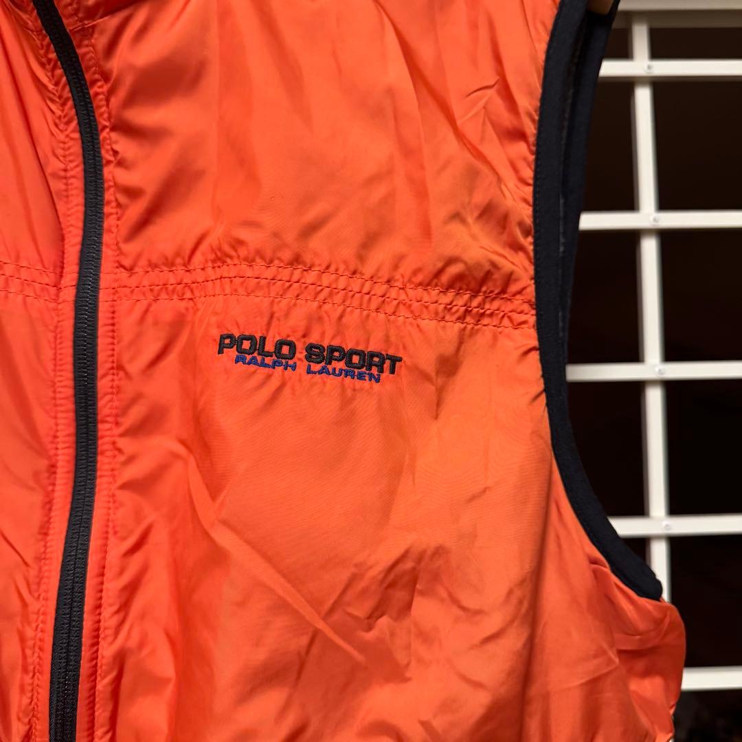 【L】POLO SPORTS ポロスポーツ リバーシブルベスト USA製