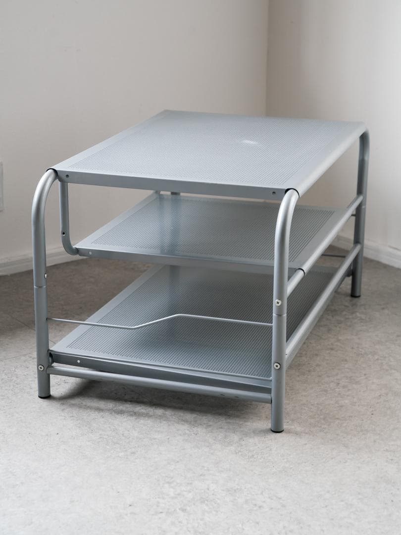 80-90's vintage パンチングメタル テーブル/TVボード モダン