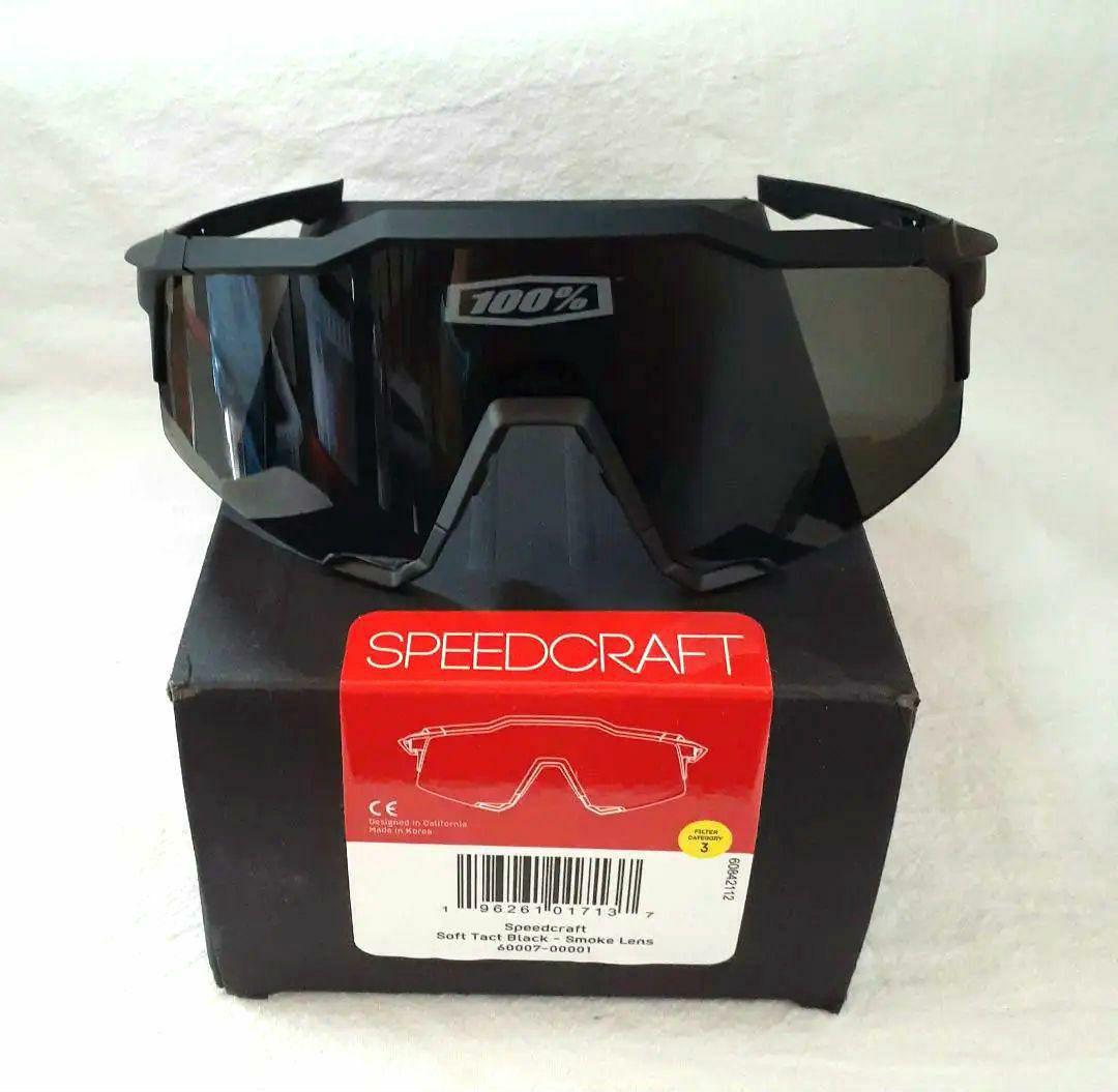 100% SPEEDCRAFT ブラック ワンハンドレッド サングラス