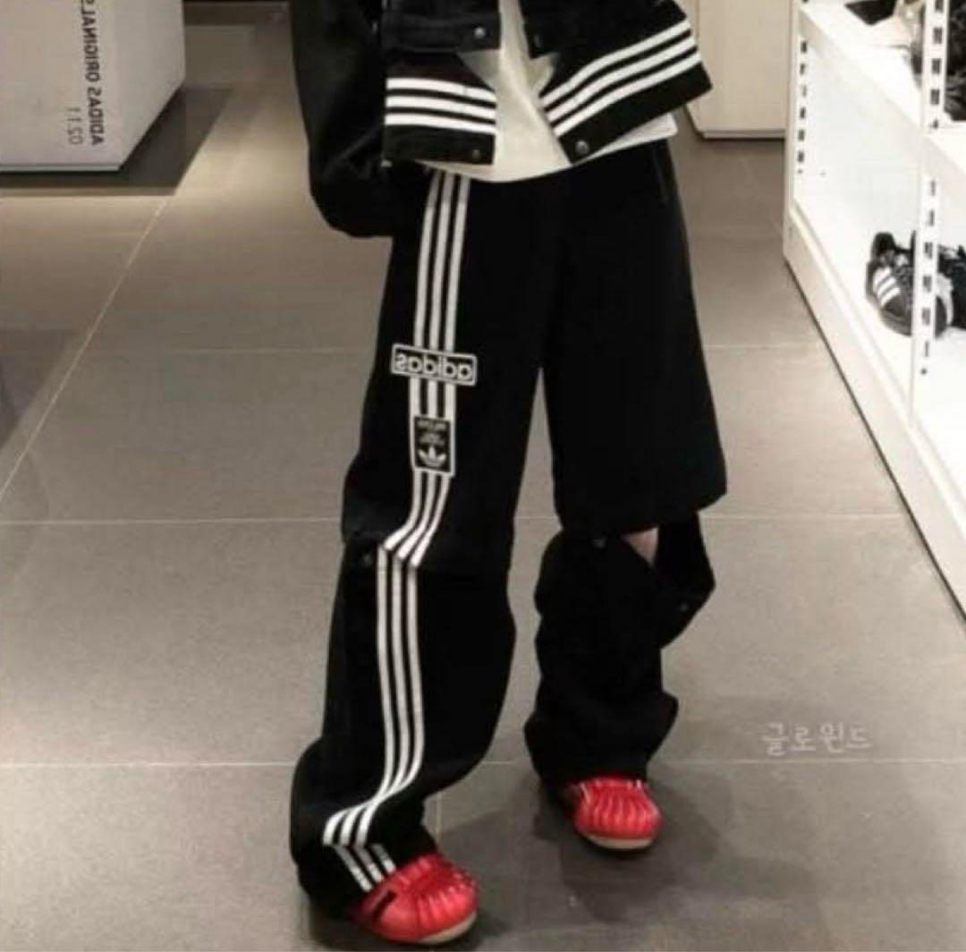 adidas 2-IN-1 デニムパンツ ブラック JD0082 アディブレイク