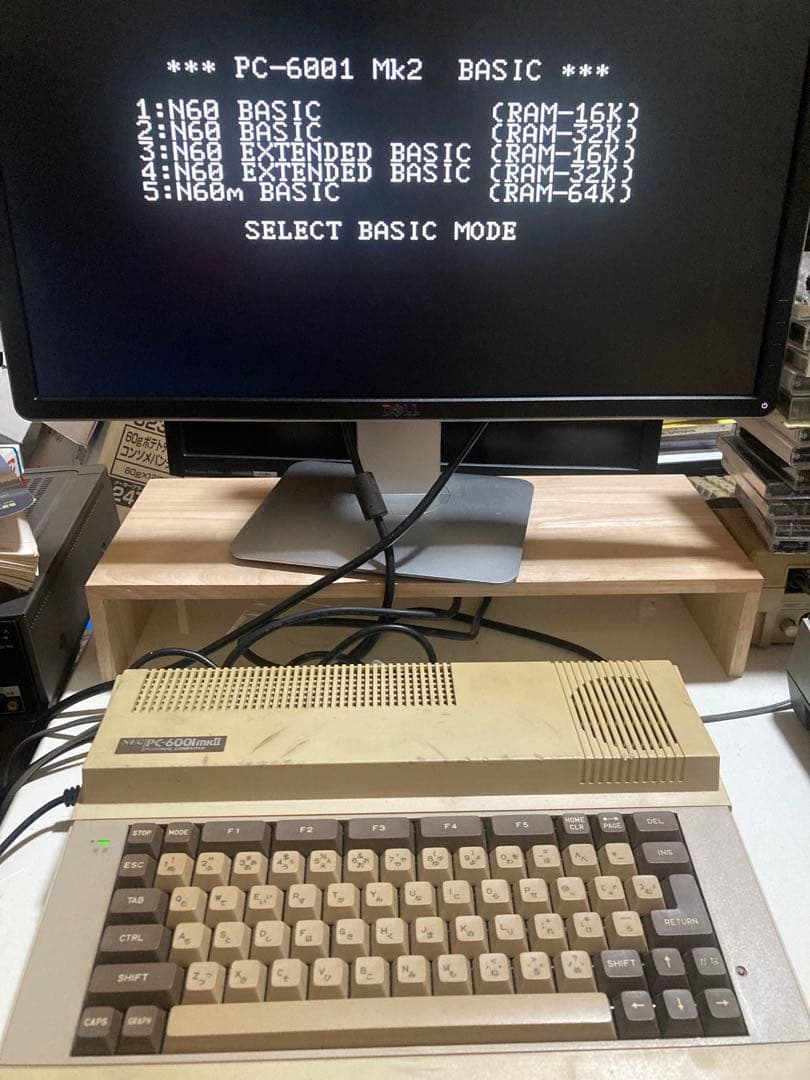 PC-6001mk2 本体　（コンデンサ交換済）