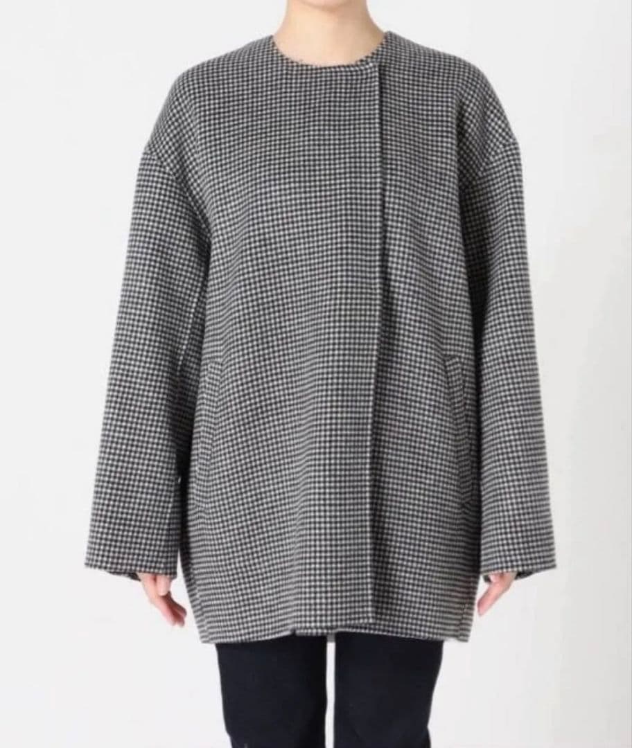 SLOBE IENA HAMILTON ダブルフェイスウールショートコート