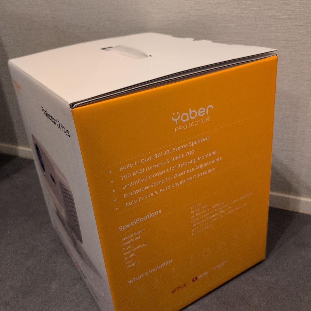 【新品未使用】yaber projector L2 Plus JBL オマケ付