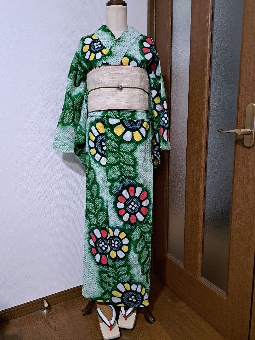 絞り浴衣 有松絞り 【美品】