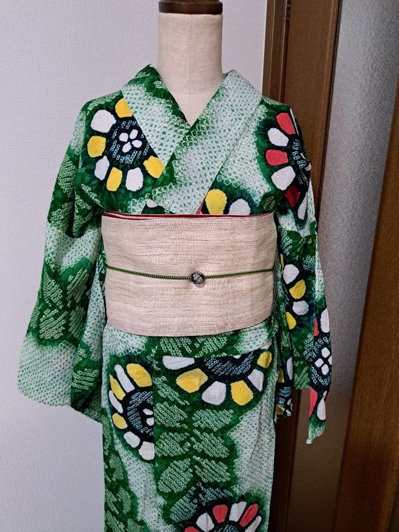 絞り浴衣 有松絞り 【美品】