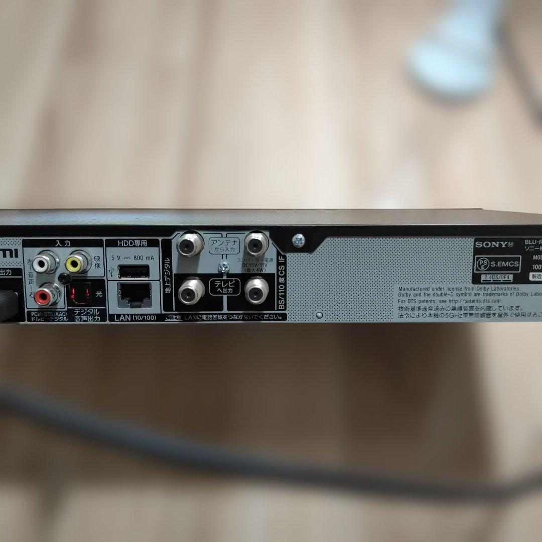 SONY 1TB 2番組同時録画 ブルーレイレコーダー BDZ-EW1200