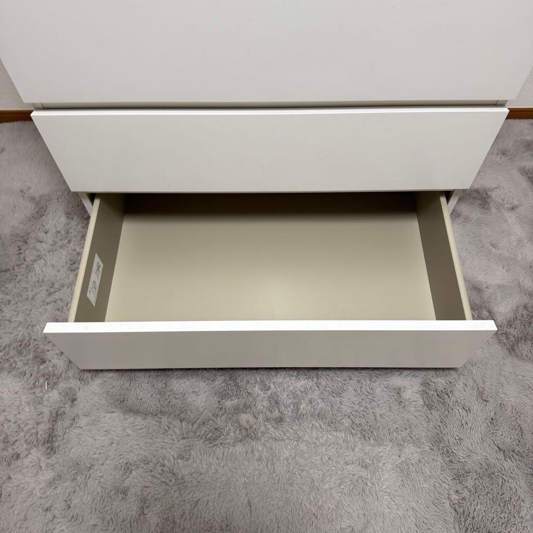 【ぴのこ】IKEA マルム　ホワイト 4段チェスト