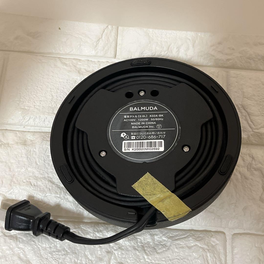 BALMUDA バルミューダ ザ・ポット K02A-BK ブラック 電気ケトル