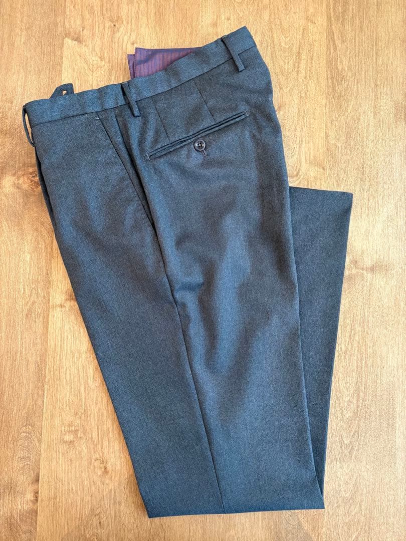 INCOTEX 46 グレー ウール SUPER100’S