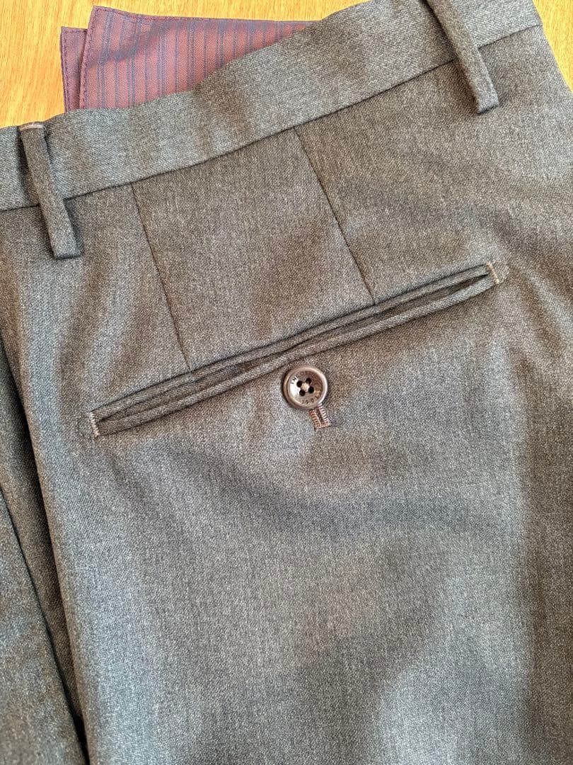 INCOTEX 46 グレー ウール SUPER100’S