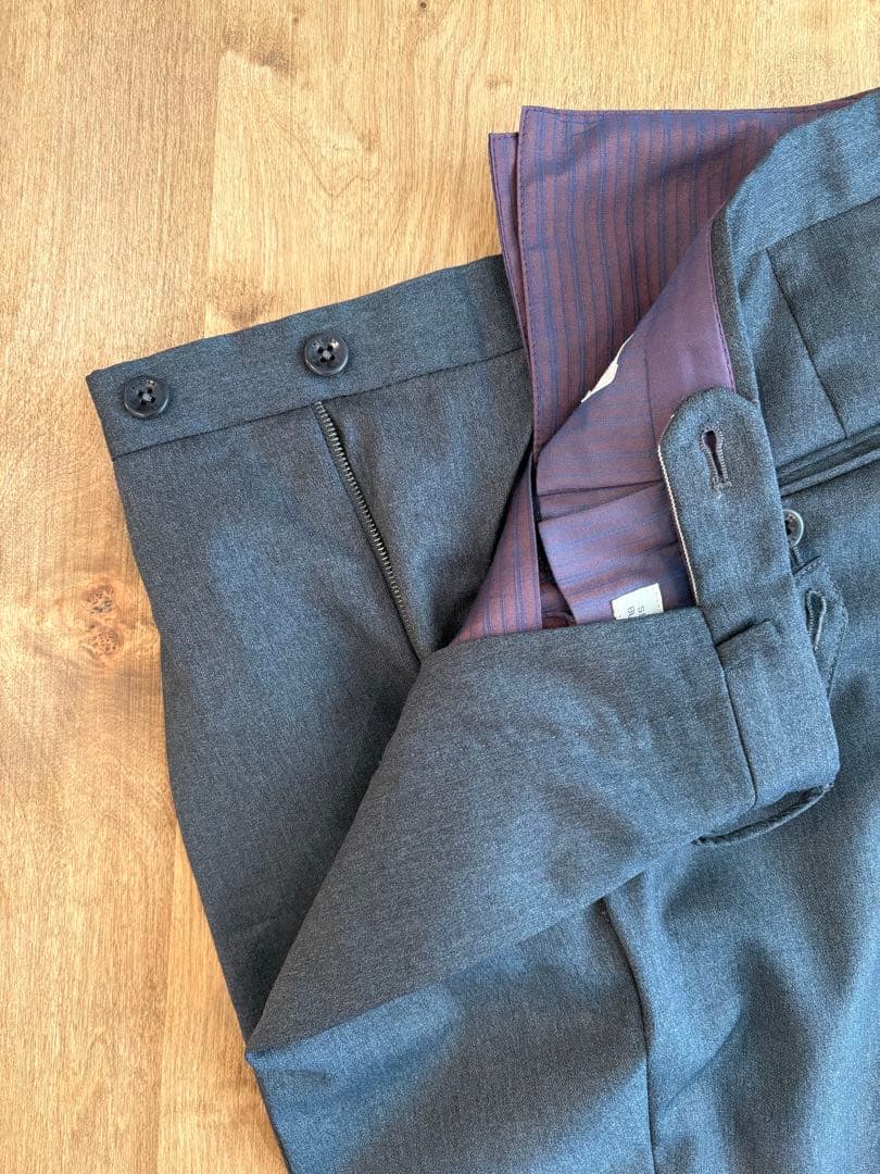 INCOTEX 46 グレー ウール SUPER100’S