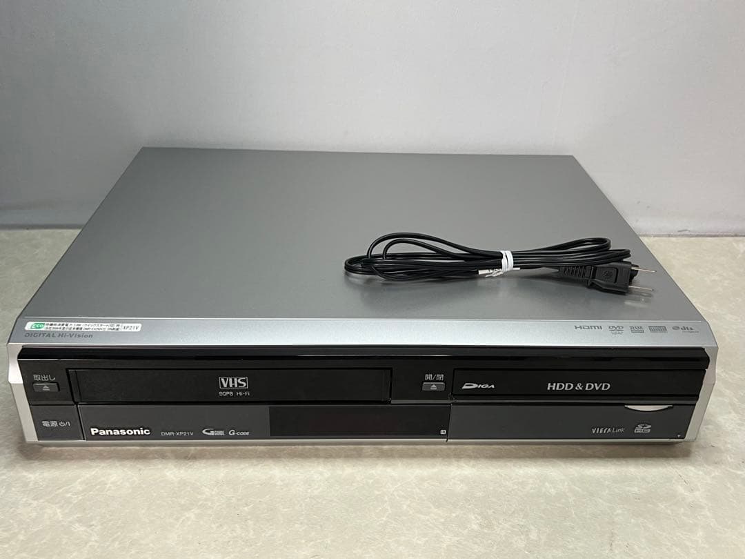 動作品 Panasonic VHS一体型DVDレコーダー DMR-XP21V