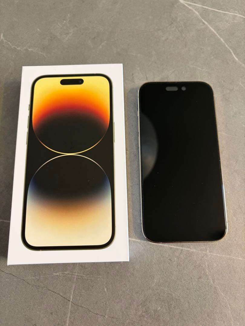 [美品]Apple iPhone 14 Pro ゴールド 本体 SIMフリー