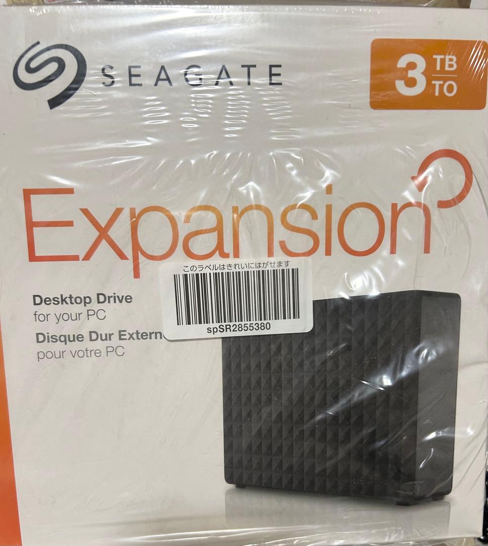 Seagate Expansion 3TB 外付けHDD未開封品