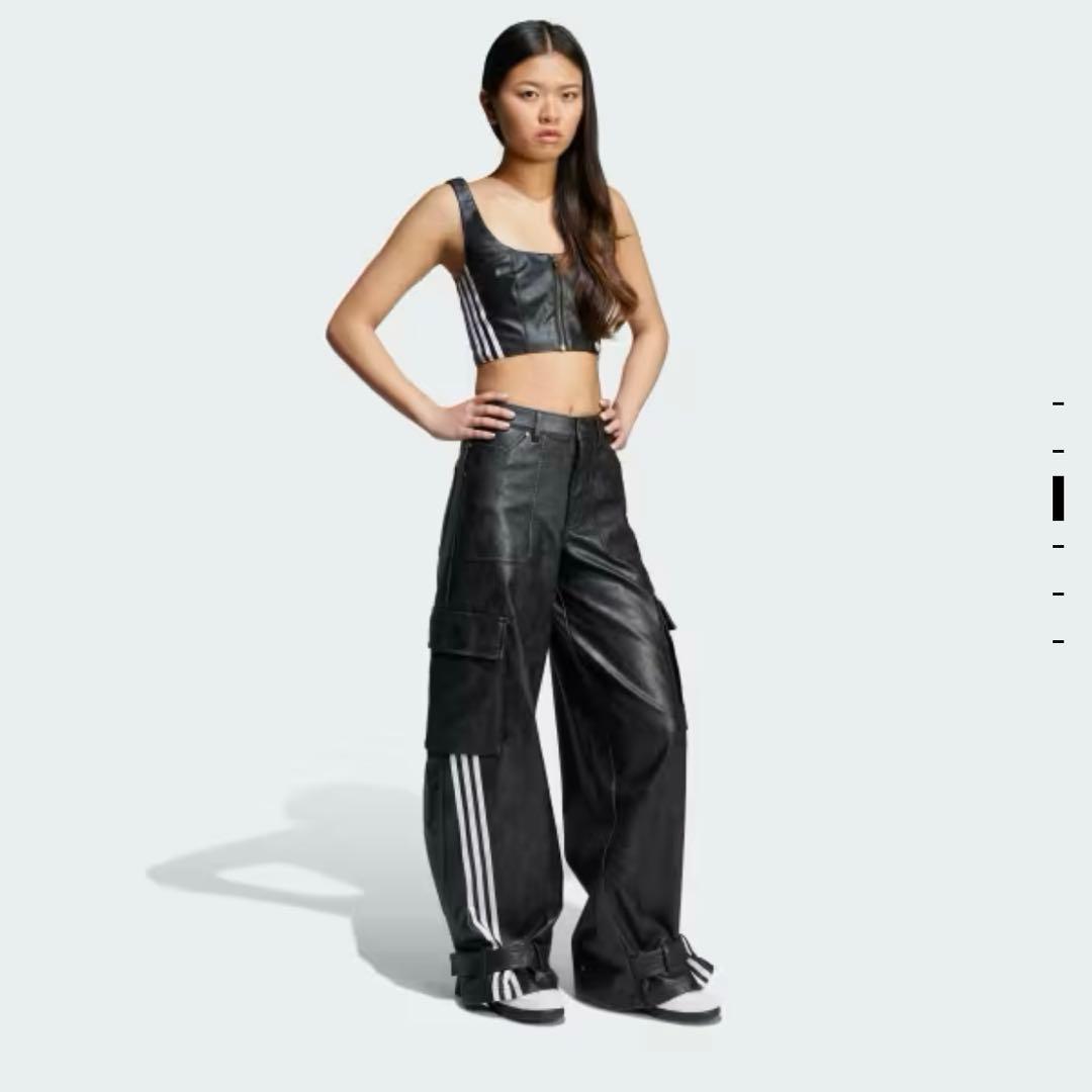 Adilenium シーズン 3 ビンテージ フェイクレザーパンツ　28