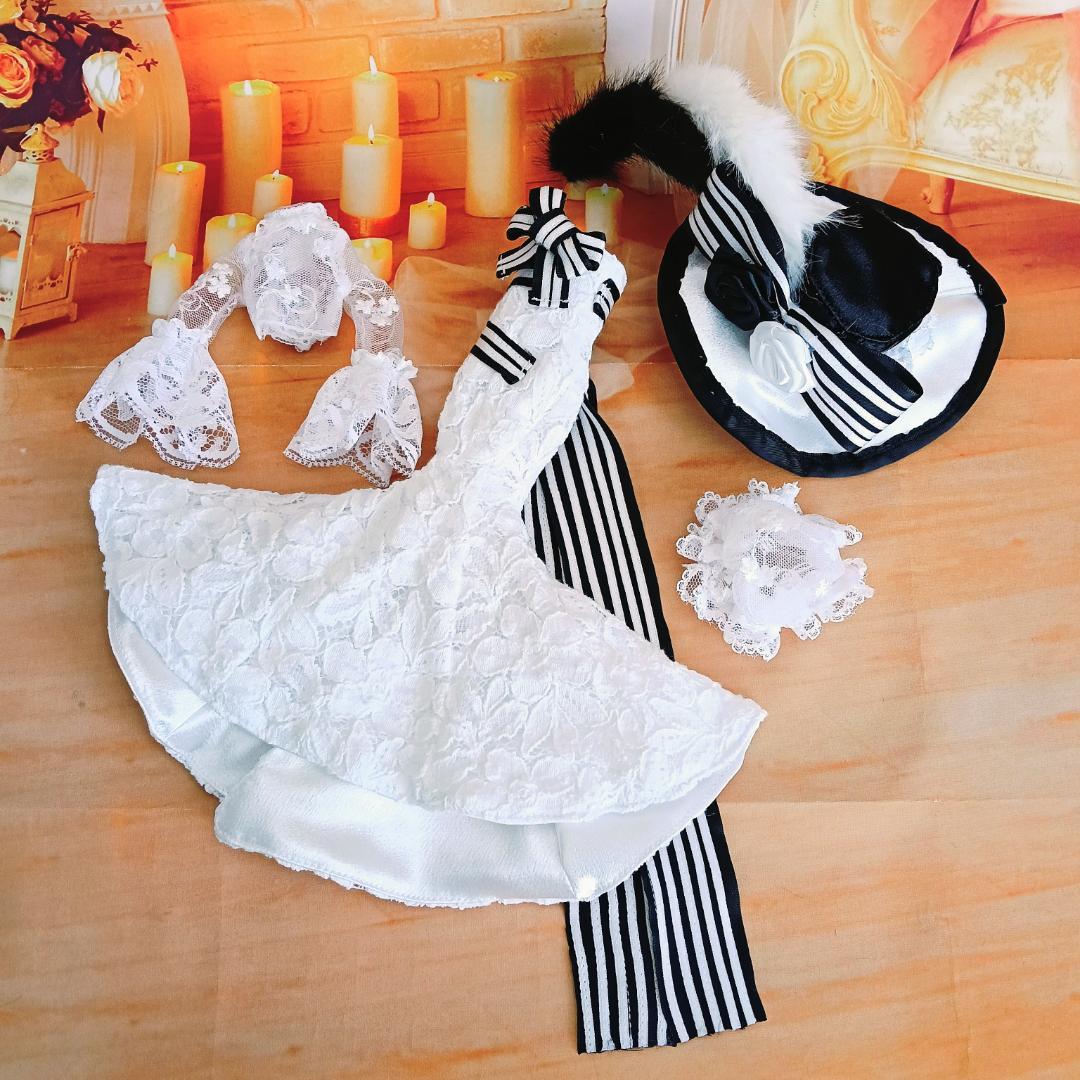 みい　リカちゃんサイズ　マーメイドライン　ドールドレス4点セット　2着分