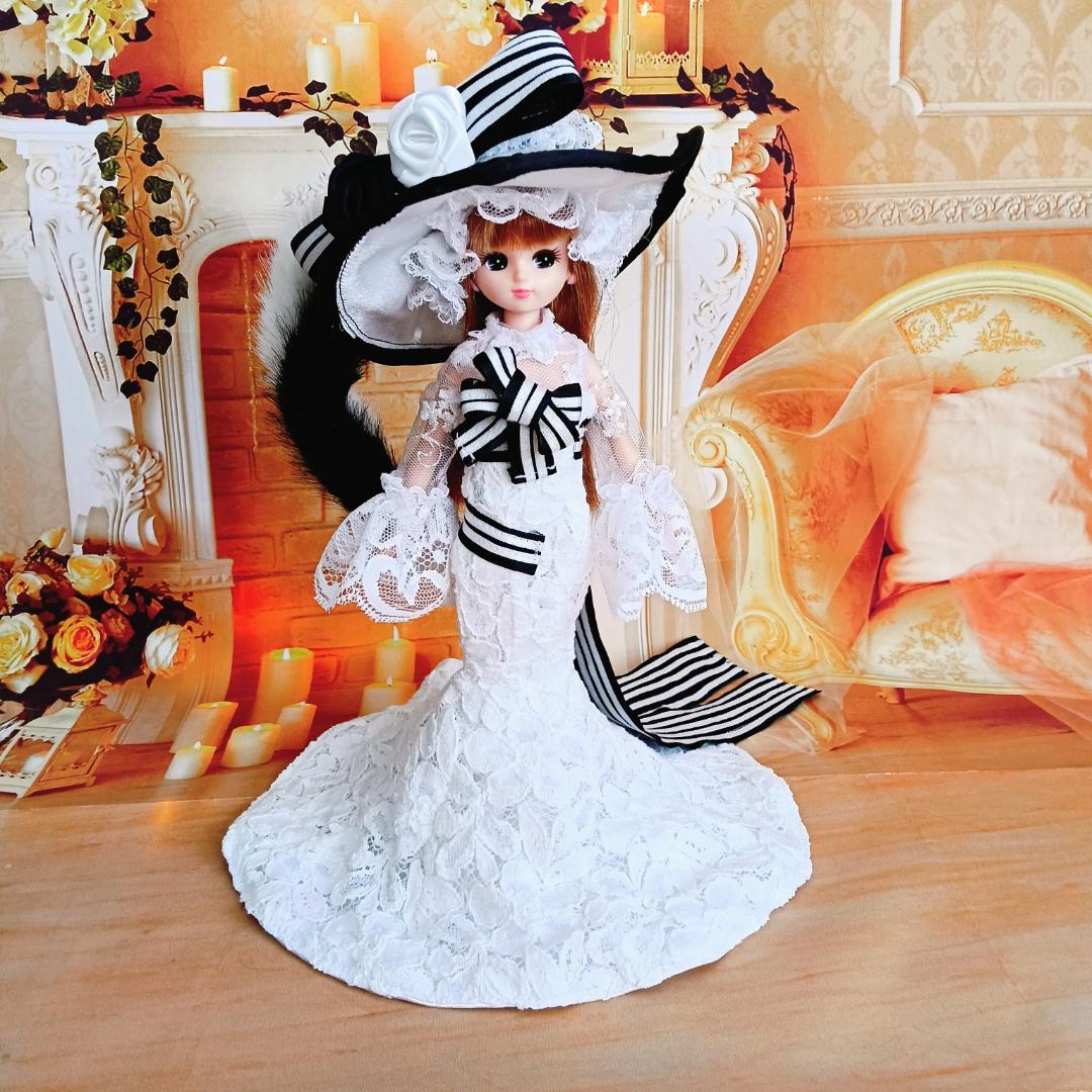 みい　リカちゃんサイズ　マーメイドライン　ドールドレス4点セット　2着分