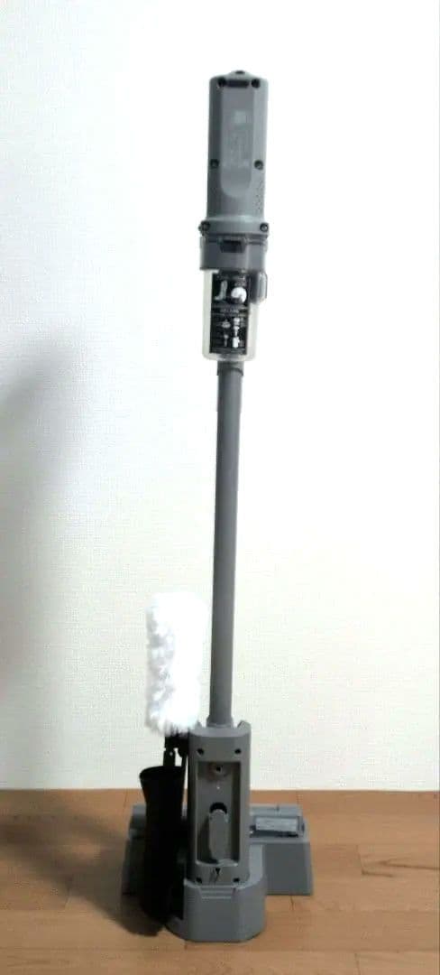 サイクロンスティッククリーナー本体 グレー 充電器付き