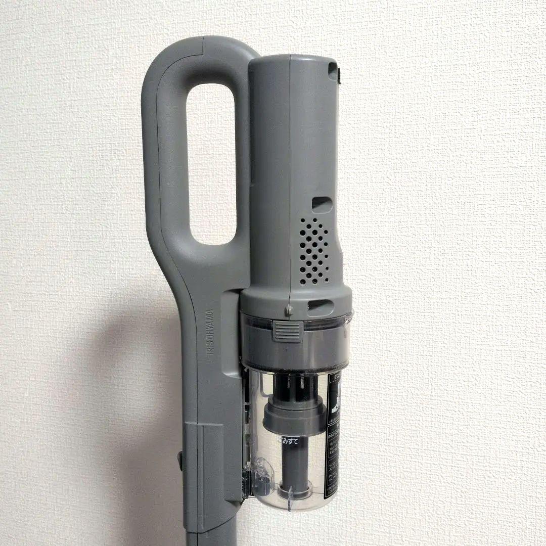 サイクロンスティッククリーナー本体 グレー 充電器付き