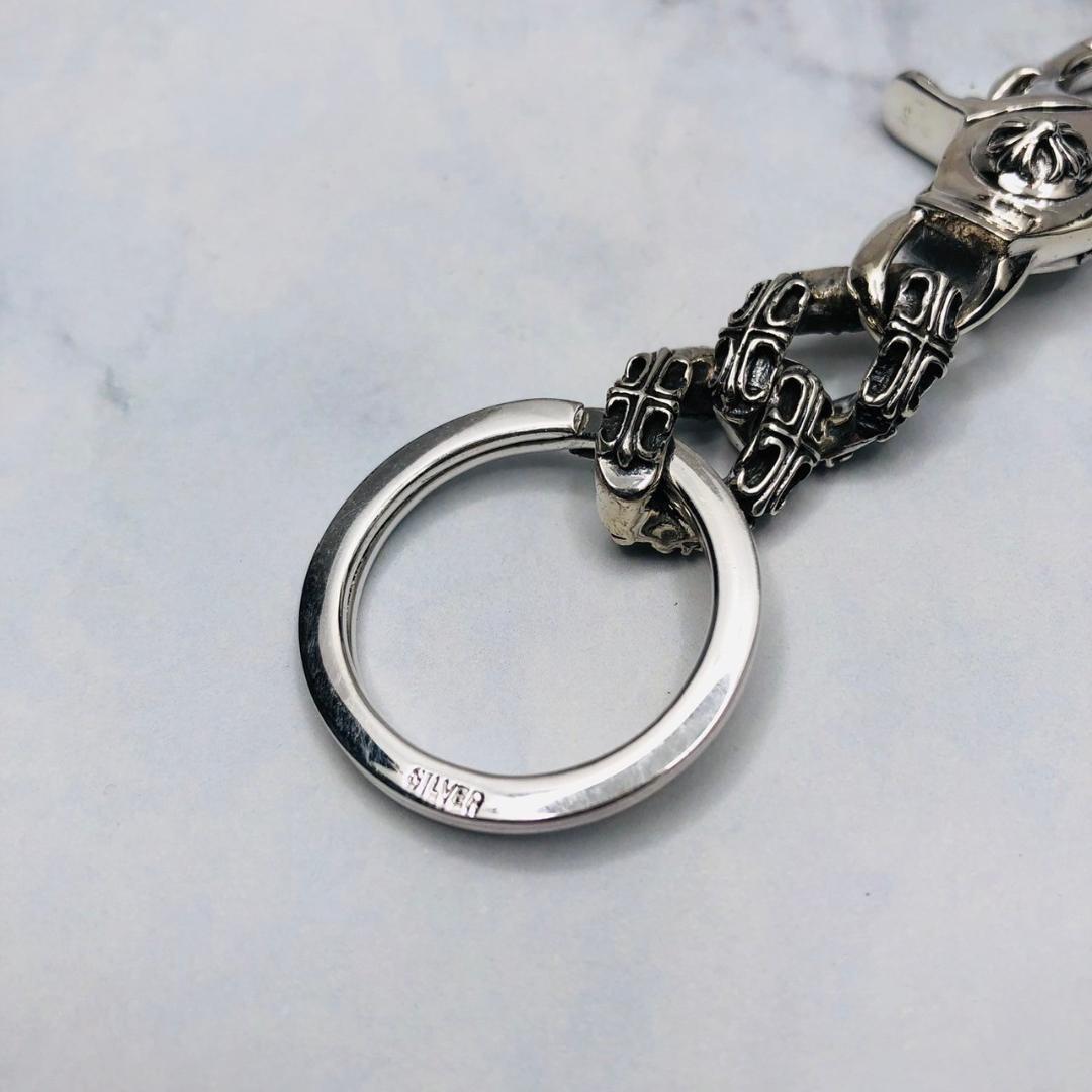 シルバー925 キーリング　キーホルダー　クロス　プラス　人気　３－１