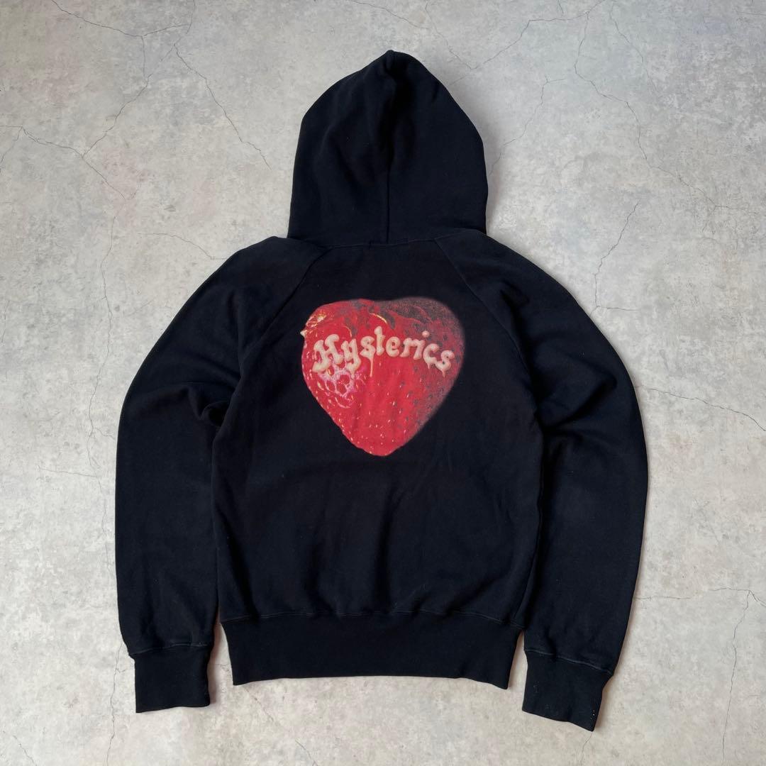 HYSTERIC GLAMOUR スカルベリー パーカー 黒