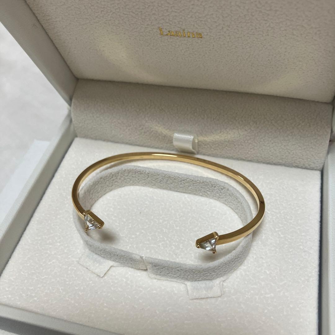 ドゥーズィエムクラス ラアイナ　TRIANGLE TOPAZ CUFF K18