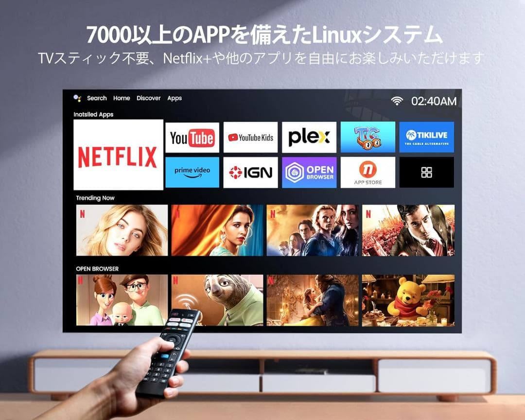 ★新品★ WiMiUS プロジェクター4K 30000lm Android TV