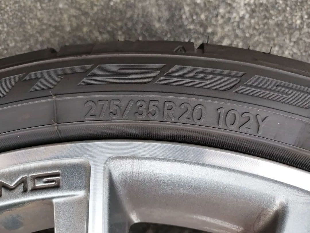 AMG　20インチ スペーサー、ボルト付き　アルミホイールセット タイヤ、